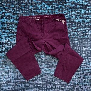 Talbots The Weekend Chinos Women's Burgundy 14
